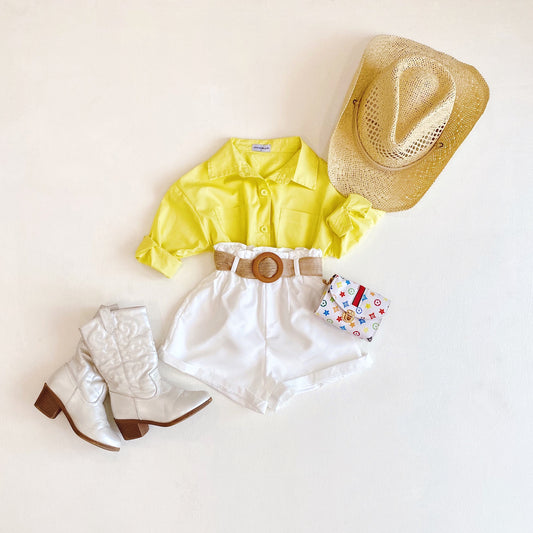 Sol Button Down Top